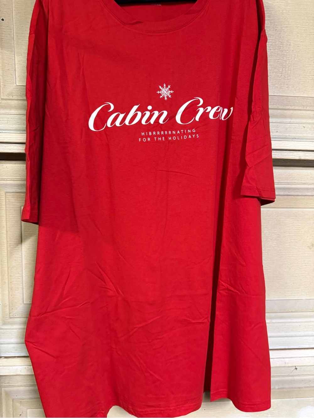 Target Red 'Cabin Crew' Graphic Short Sleeve Tee